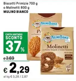Iper La Grande Biscotti Primizie o Molinetti MULINO BIANCO offerta