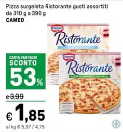 Iper La Grande Pizza surgelata Ristorante CAMEO offerta