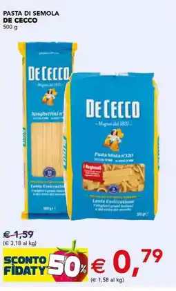 Esselunga Pasta di semola DE CECCO offerta