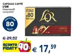 Esselunga Capsule caffè L'OR offerta