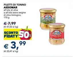 Esselunga Filetti di tonno ASDOMAR offerta
