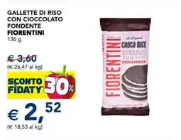 Esselunga Gallette di riso con cioccolato fondente FIORENTINI offerta