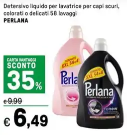 Iper La Grande Detersivo liquido per lavatrice per capi scuri, colorati o delicati PERLANA offerta