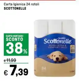 Iper La Grande Carta Igienica 24 rotoli SCOTTONELLE offerta