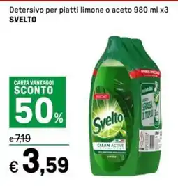 Iper La Grande Detersivo per piatti limone o aceto SVELTO offerta