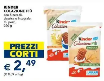 Esselunga Kinder colazione più offerta