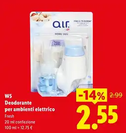 Lidl W5 Deodorante per ambienti elettrico offerta