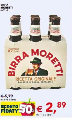 Esselunga Birra MORETTI offerta