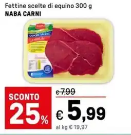 Iper La Grande Fettine scelte di equino NABA CARNI offerta