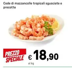 Iper La Grande Code di mazzancolle tropicali sgusciate e precotte offerta