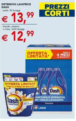 Esselunga Detersivo lavatrice DASH offerta