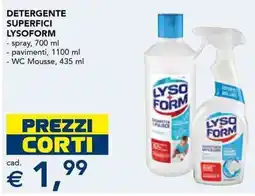Esselunga Detergente superfici LYSOFORM offerta