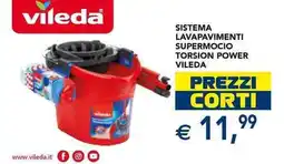 Esselunga Sistema lavapavimenti supermocio torsion power VILEDA offerta