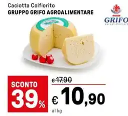 Iper La Grande Caciotta Colfiorito GRUPPO GRIFO AGROALIMENTARE offerta