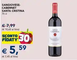 Esselunga Sangiovese-cabernet SANTA CRISTINA offerta