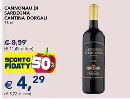 Esselunga Cannonau di sardegna cantina dorgali offerta