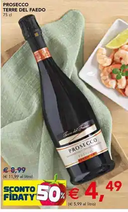 Esselunga Prosecco TERRE DEL FAEDO offerta