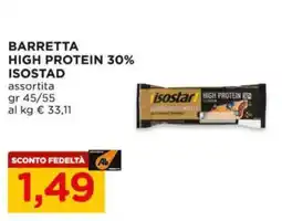 Alì Supermercati Barretta high protein 30% ISOSTAD offerta