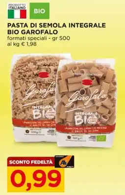 Alì Supermercati Pasta di semola integrale BIO GAROFALO offerta