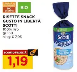 Alì Supermercati Risette snack gusto in libertà SCOTTI offerta