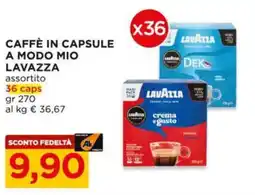 Alì Supermercati Caffè in capsule a modo mio LAVAZZA offerta