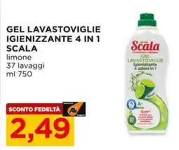 Alì Supermercati Gel lavastoviglie igienizzante 4 in 1 SCALA offerta