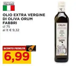 Alì Supermercati Olio extra vergine di oliva ORUM FABBRI offerta