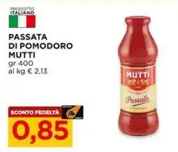 Alì Supermercati Passata di pomodoro MUTTI offerta