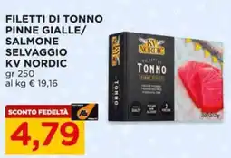 Alì Supermercati Filetti di tonno pinne gialle/ salmone selvaggio KV NORDIC offerta