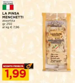 Alì Supermercati La pinsa menchetti offerta
