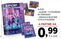 Todis KPOP album + 5 figurine in omaggio - singole bustine con 5 figurine offerta