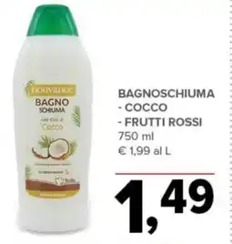 Todis Bagnoschiuma cocco - frutti rossi offerta