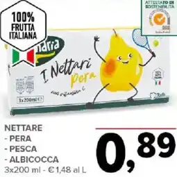 Todis Nettare pera - pesca - albicocca offerta
