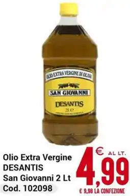Centro Cash Olio Extra Vergine DESANTIS San Giovanni offerta