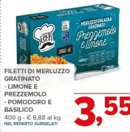 Todis Filetti di merluzzo gratinato - limone e prezzemolo - pomodoro e basilico offerta