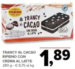 Todis Frono trancy al cacao ripieno con crema al latte offerta