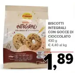 Todis Forno biscotti integrali con gocce di cioccolato offerta