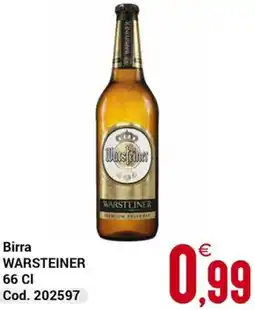 Centro Cash Birra WARSTEINER offerta