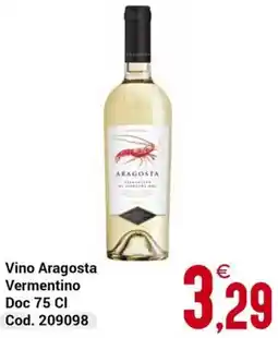 Centro Cash Vino Aragosta Vermentino Doc offerta