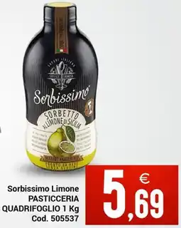 Centro Cash Sorbissimo Limone PASTICCERIA QUADRIFOGLIO offerta