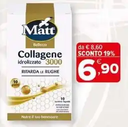 Iperal Matt collagene idrolizzato 3000 ritarda le rughe offerta