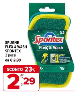 Iperal Spugne flex & wash SPONTEX offerta