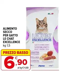 Iperal Alimento secco per gatto LE CHAT EXCELLENCE offerta