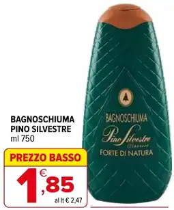 Iperal Bagnoschiuma PINO SILVESTRE offerta