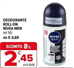 Iperal Deodorante roll-on NIVEA MEN offerta