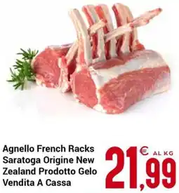 Centro Cash Agnello French Racks Saratoga Origine New Zealand Prodotto Gelo Vendita A Cassa offerta