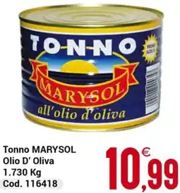 Centro Cash Tonno MARYSOL Olio D' Oliva offerta