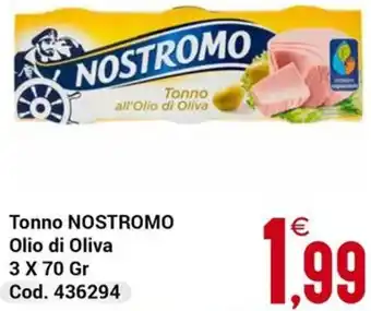 Centro Cash Tonno NOSTROMO Olio di Oliva offerta