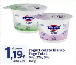 Sigma Superstore Yogurt colato bianco Fage Total €0%, 2%, 5% offerta