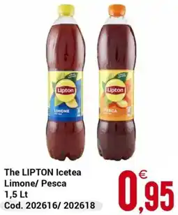 Centro Cash The LIPTON Icetea Limone/ Pesca offerta